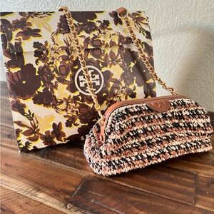 Crossbody Fleming Soft Raffia Small Frame